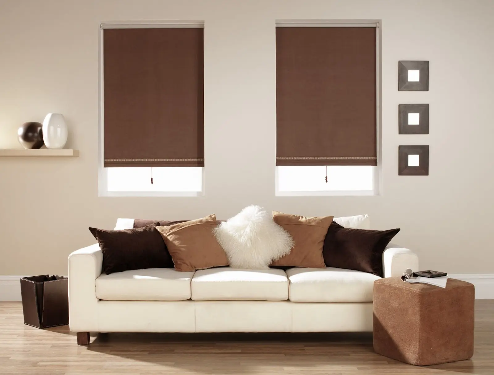 Cortinas de colores oscuros