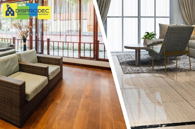 Salas y espacios con pisos laminados y de madera