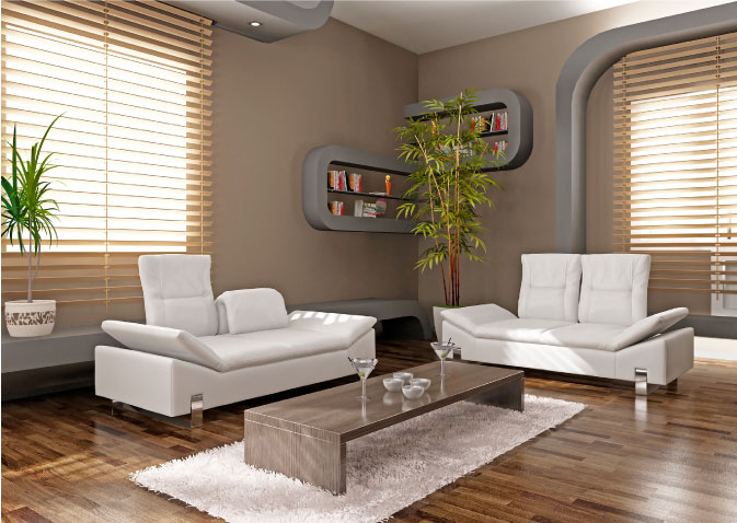 Salas decoradas con cortinas